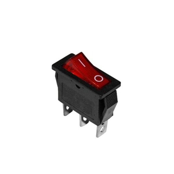 3 Pin 2 Block Power Supply Rocker Switch with Light