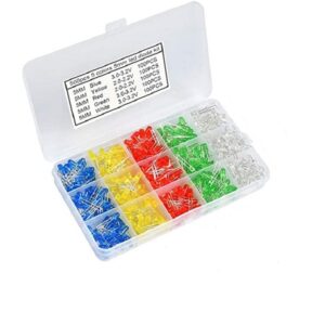500pcs 5MM LED Box Kit(Red, Yellow, Blue, Green, White)