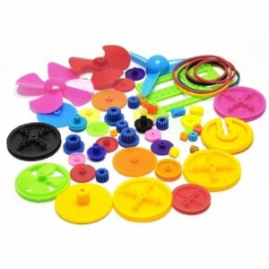 55pcs Colorful Plastic Gear DIY Kit