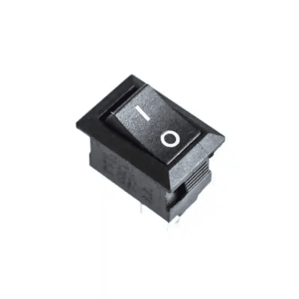 Black 2Pin Rocker Switchb (Pack of 2pcs)