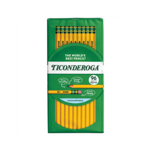 Ticonderoga Woodcase Pencil, HB #2, Yellow Barrel.