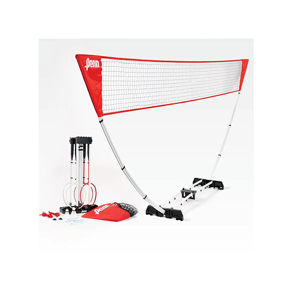 Penn Easy Setup Badminton Set with 4 Rackets and 2 Shuttlecocks