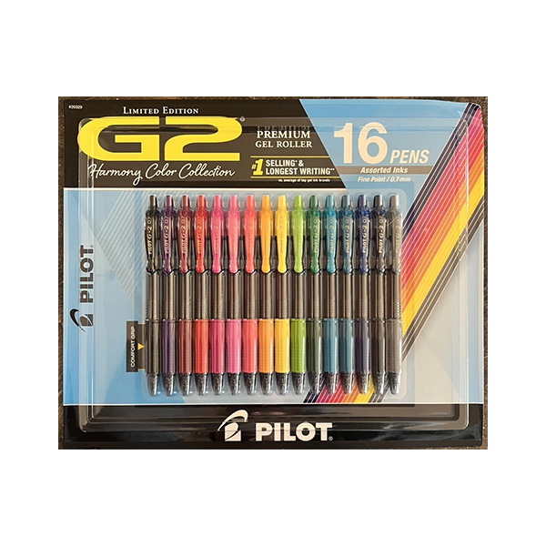 G2 Pilot Premium Gel Roller Assorted Ink, Fine Point