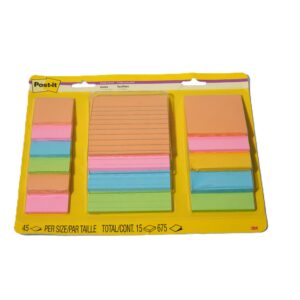 Post-it Super Sticky Notes, Assorted Sizes