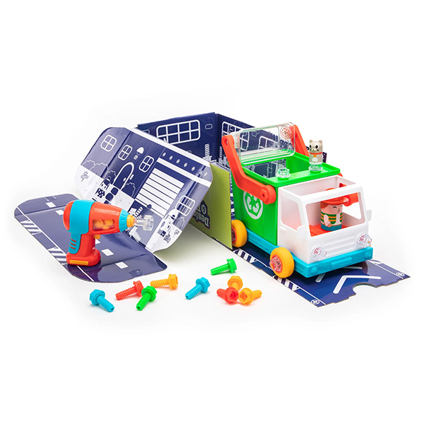 Design & Drill Bolt Buddies Recycling Truck Toy - Image 3