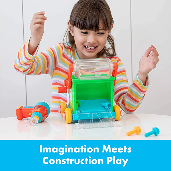 Design & Drill Bolt Buddies Recycling Truck Toy - Image 5