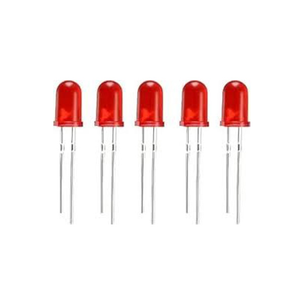 RED LED 5mm (Set of 5pcs)