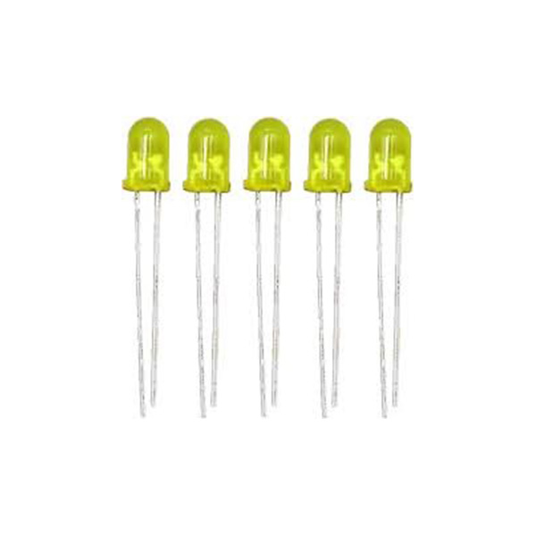 YELLOW LED 5mm (Set of 5pcs)