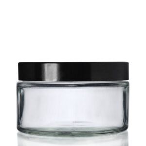 Glass Cosmetic Tins with screw cap